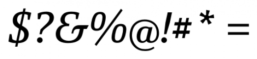 Yefimov Serif Italic Font OTHER CHARS