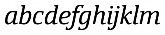 Yefimov Serif Italic Font LOWERCASE