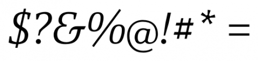 Yefimov Serif Light Italic Font OTHER CHARS