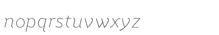 Ye Benjamin Thin Font LOWERCASE