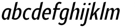 Ye Paradigma Condensed Medium Italic Font LOWERCASE