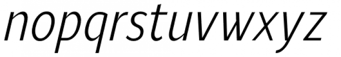 Ye Paradigma Condensed Regular Italic Font LOWERCASE