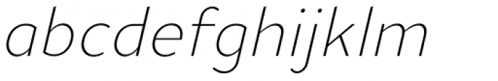 Ye Paradigma Light Italic Font LOWERCASE
