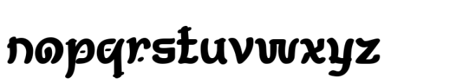 Yekow Font LOWERCASE