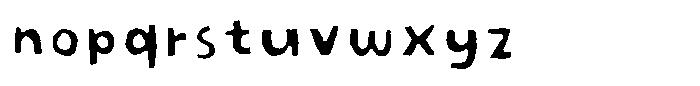 Yellow Day Inside Font LOWERCASE