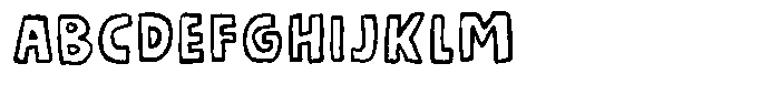 Yellow Day Outline Font UPPERCASE