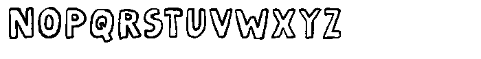 Yellow Day Outline Font UPPERCASE