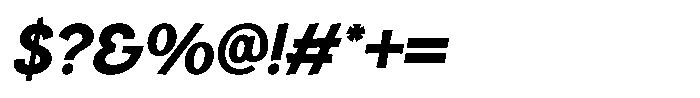 Yellow Ramen Oblique Font OTHER CHARS
