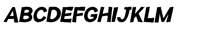 Yellow Ramen Oblique Font UPPERCASE