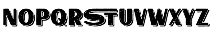 Yellowstone Rough Shadow Font LOWERCASE
