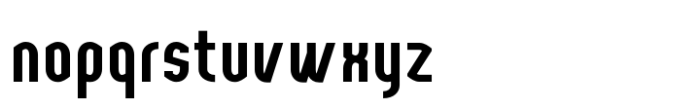 Yemeyi Bold Condensed Font LOWERCASE