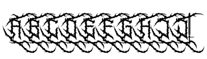 Yenisack Blackmetal Font UPPERCASE