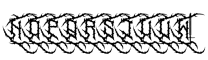 Yenisack Blackmetal Font UPPERCASE