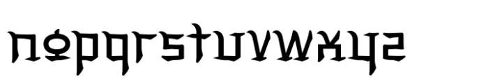 Yeongest Regular Font LOWERCASE