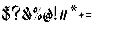 Yeremia Font OTHER CHARS