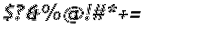 Yetos Pro Cloth Italic Font OTHER CHARS