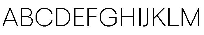 Yellix TRIAL Light Instance Font UPPERCASE