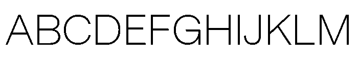 YetGrotesk Extralight Font UPPERCASE