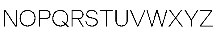 YetGrotesk Extralight Font UPPERCASE
