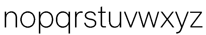 YetGrotesk Extralight Font LOWERCASE