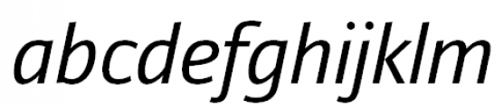 Yefimov Sans Italic Font LOWERCASE