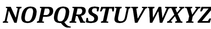 Yefimov Serif Bold Italic Font UPPERCASE