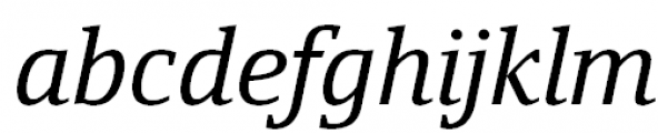 Yefimov Serif Italic Font LOWERCASE