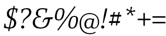 Yefimov Serif Light Italic Font OTHER CHARS