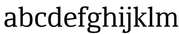 Yefimov Serif Regular Font LOWERCASE