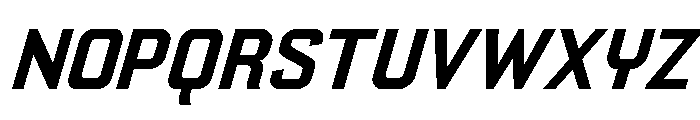 Yearling Bold Italic Font UPPERCASE