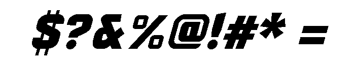 Yearling Extra Bold Italic Font OTHER CHARS