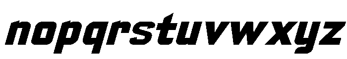 Yearling Extra Bold Italic Font LOWERCASE