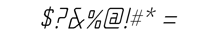 Yearling Light Italic Font OTHER CHARS