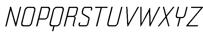 Yearling Light Italic Font UPPERCASE