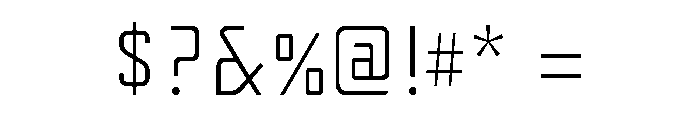 Yearling Light Font OTHER CHARS