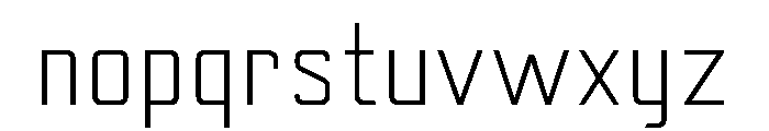 Yearling Light Font LOWERCASE