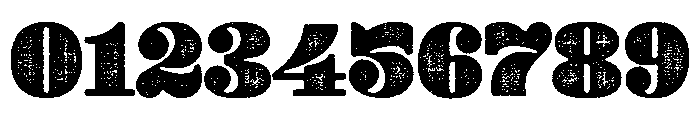 Yellow Numbers Rough E Font OTHER CHARS
