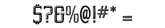 Yeoman Gothic Bold Engraved Antique Font OTHER CHARS