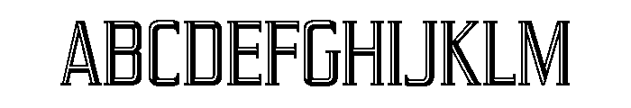 Yeoman Gothic Bold Engraved Font UPPERCASE