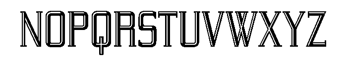 Yeoman Gothic Bold Engraved Font LOWERCASE