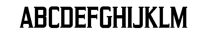 Yeoman Gothic Bold Font UPPERCASE
