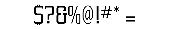 Yeoman Gothic Light Font OTHER CHARS