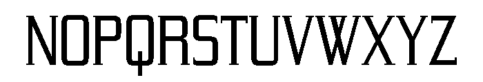 Yeoman Gothic Light Font UPPERCASE