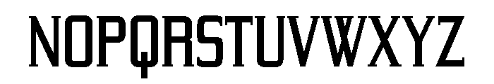 Yeoman Gothic Medium Font UPPERCASE