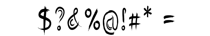 Yenzo-CondensedRegular Font OTHER CHARS