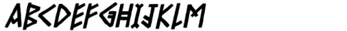 Yggdrasil Italic Font LOWERCASE