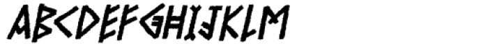 Yggdrasil Rough Italic Font LOWERCASE