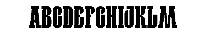 YIBUK Font UPPERCASE