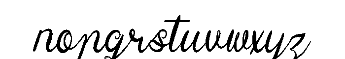 Yinderia Font LOWERCASE
