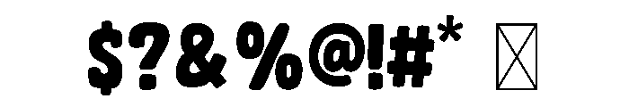 YipYap Font OTHER CHARS